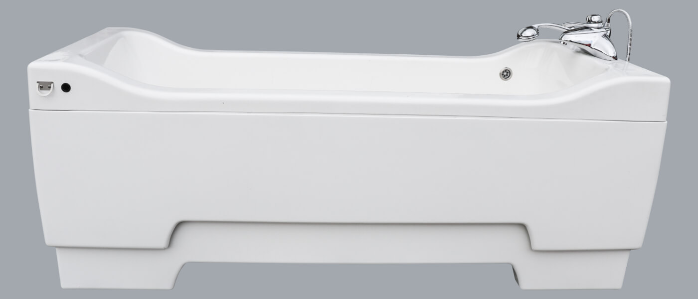 Height adjustable bath